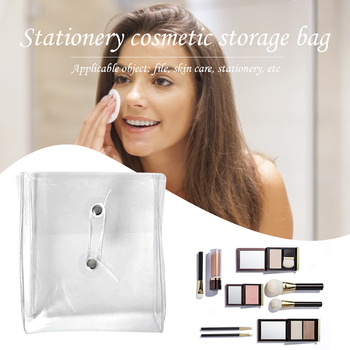 Transparent Makeup Bag Beauty Toiletries Lightweight Cosmetic Space-saving Organizer Case Cosmetics Kit Storage Pouch